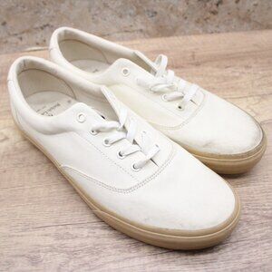 Polo Ralph Lauren Sneakers Shoes Mens Size 12 Beige Solid Keaton Laceless